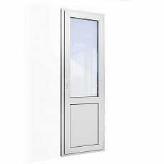 Дверь балконная ПВХ ГОСТ 30674-99 2140х670 белая, правая п/о, стеклопакет двухкамерный,