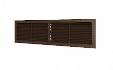 Решетка вентиляционная переточная 455х133 мм коричневая Era 4513РП кор