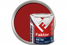 FAKTOR Эмаль ПФ-115 красная 0,8 кг (14шт/уп)