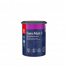 ТИККУРИЛА краска ЕВРО MATT 3 А интерьерная гл/мат 0,9 л (6шт/уп)