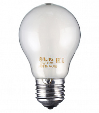 Лампа накаливания PHILIPS матовая (груша) А55 40W 230V FR E27