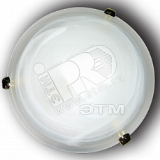 Светильник настенно-потолочный на две светоточки Дюна 400 НПБ 01-2х60-135 М12 белый /кл.хром (Е27)