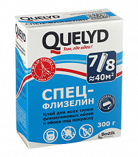 QUELYD клей обойный СПЕЦ-ФЛИЗЕЛИН, 300 гр. (30шт/уп)